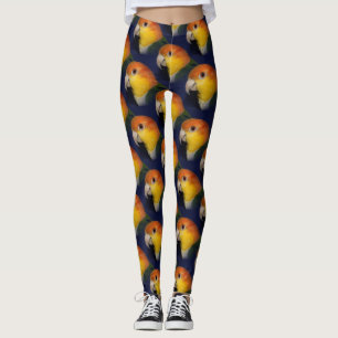 Colorful Caique Parrot Leggings