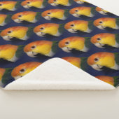 Colorful Caique Parrot Sherpa Deken (3/4)