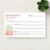 Colorful Cake Bakery Special Order Note Pad (Kantoor)