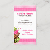 Colorful Cake Bakery Visitekaartje (Achterkant)