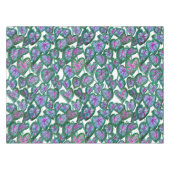 Colorful Caladiums Waterverf Leaf Pattern roze Tafelkleed (Voorkant (Horizontaal))