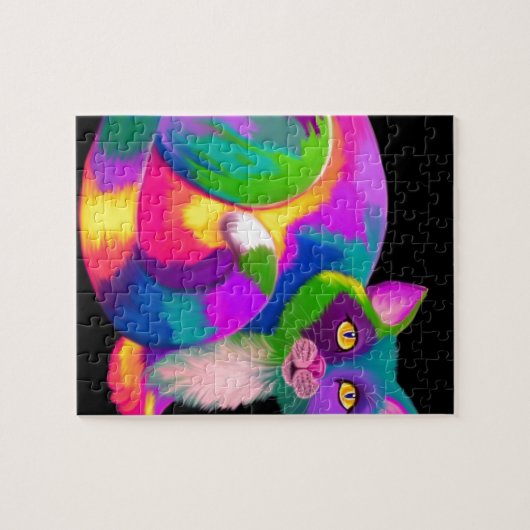 Colorful Calico Cat Legpuzzel (Horizontaal)