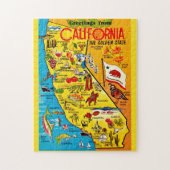 Colorful California State Legpuzzel (Verticaal)