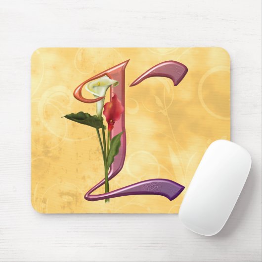 Colorful Calla Initiaal L Muismat (Met muis)