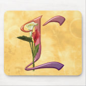 Colorful Calla Initiaal L Muismat (Voorkant)