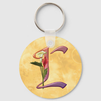 Colorful Calla Initiaal L Sleutelhanger