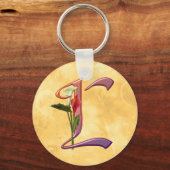 Colorful Calla Initiaal L Sleutelhanger (Voorkant)