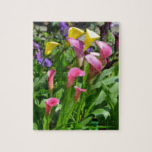 Colorful calla lily bloemen legpuzzel