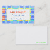 Colorful Calling Card voor kinderen Contactkaartje (Voorkant / Achterkant)