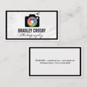 Colorful Camera Lens Logo Visitekaartje (Voorkant / Achterkant)