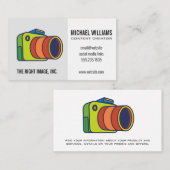 Colorful Camera Logo Visitekaartje (Voorkant / Achterkant)