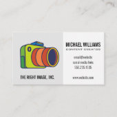Colorful Camera Logo Visitekaartje (Voorkant)