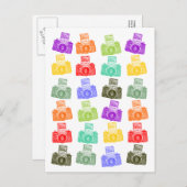 Colorful Cameras Briefkaart (Voorkant / Achterkant)