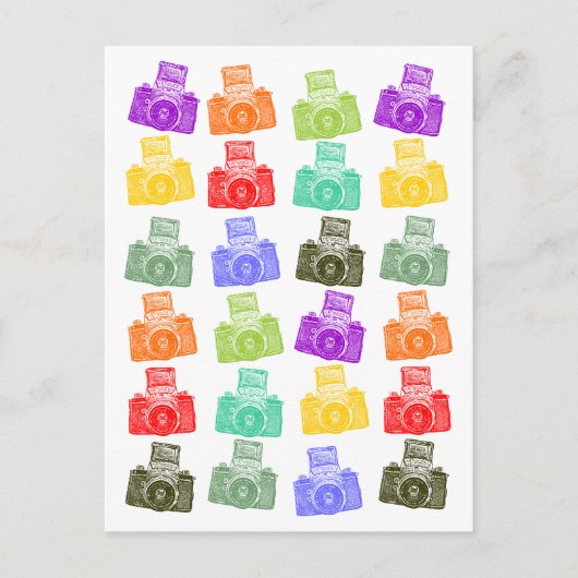 Colorful Cameras Briefkaart (Voorkant)