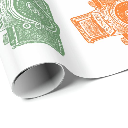 Colorful Cameras Cadeaupapier (Rol Hoek)