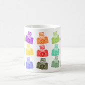 Colorful Cameras Koffiemok (Center)