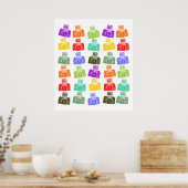 Colorful Cameras Poster (Keuken)