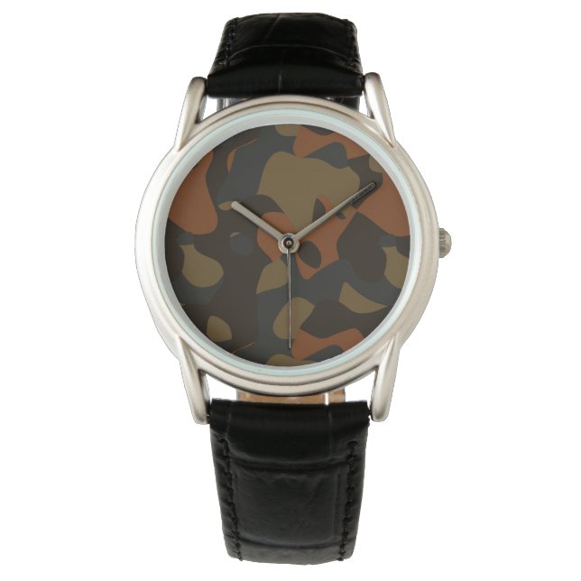 colorful camo abstract horloge (Voorkant)