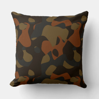 colorful camo abstract kussen