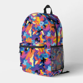 Colorful Camouflage Bedrukte Rugzak
