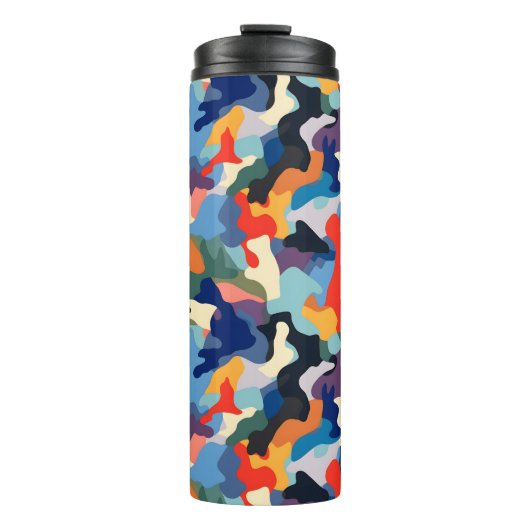 Colorful Camouflage Thermosbeker (Voorkant)