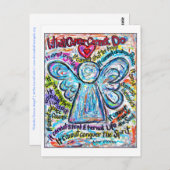 Colorful Cancer Angel Briefkaart (Voorkant / Achterkant)