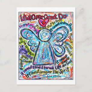 Colorful Cancer Angel Briefkaart