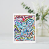 Colorful Cancer Angel Briefkaart (Staand voorkant)