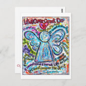 Colorful Cancer Angel Briefkaart (Voorkant / Achterkant)