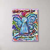 Colorful Cancer Angel Canvas Art Afdrukken (Voorkant)