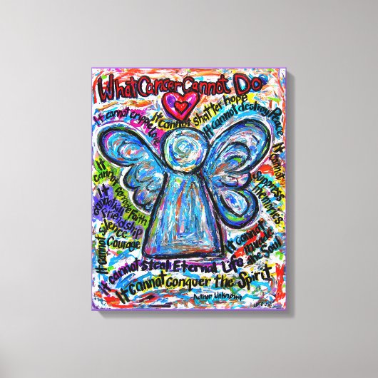Colorful Cancer Angel Canvas Art Afdrukken (Voorkant)