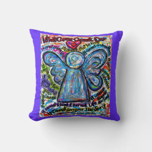 Colorful Cancer Angel Decoratief Sierkussen