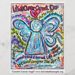 Colorful Cancer Angel Flyer