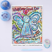 Colorful Cancer Angel Flyer (Enkel)