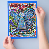 Colorful Cancer Angel Flyer (Hand)
