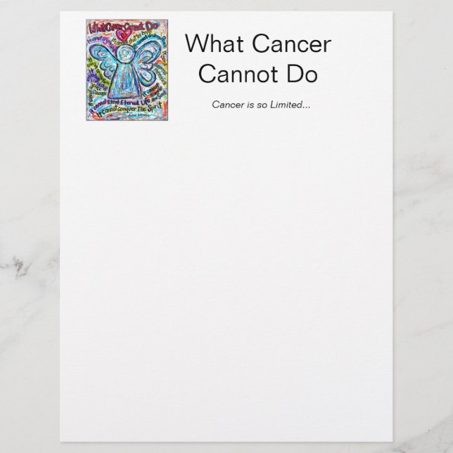 Colorful Cancer Angel Letterhead (Voorkant)