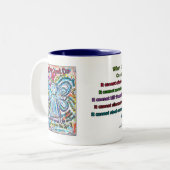Colorful Cancer Angel-Mok Tweekleurige Koffiemok (Voorkant links)