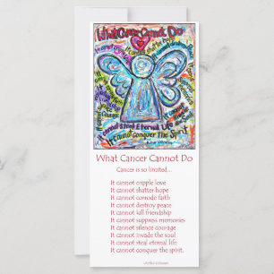 Colorful Cancer Angel-rackkaart
