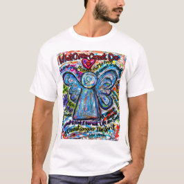 Colorful Cancer Angel T-shirt (Angel Front & Poem)