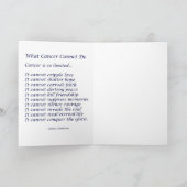 Colorful Cancer Angel-Wenskaart of Note-kaarten Kaart (Binnen)