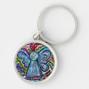 Colorful Cancer kan Angel Art Sleutelhanger Pendan