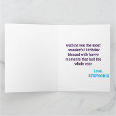 Colorful Candles Happy Birthday Kaart (Binnen)