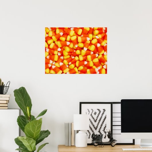 Colorful Candy Corn Poster (Thuiskantoor)