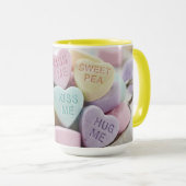 Colorful Candy Hearts Love Mug Mok (Voorkant rechts)