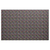 Colorful Candy Lollipops Pattern on Black Stof (Yard (91,4 cm))