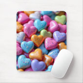 Colorful Candy Love Hearts Muismat (Met muis)