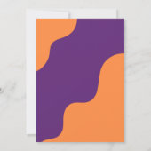 Colorful Candy Monsters Kids Halloween Invite Kaart (Achterkant)