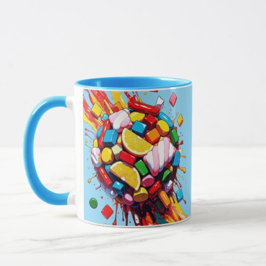 Colorful Candy Sphere Mug | Sweet & Fun Coffee Cup Mok (Links)