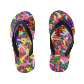 Colorful Candy Sprinkles Kinder Teenslippers (Voetbed)