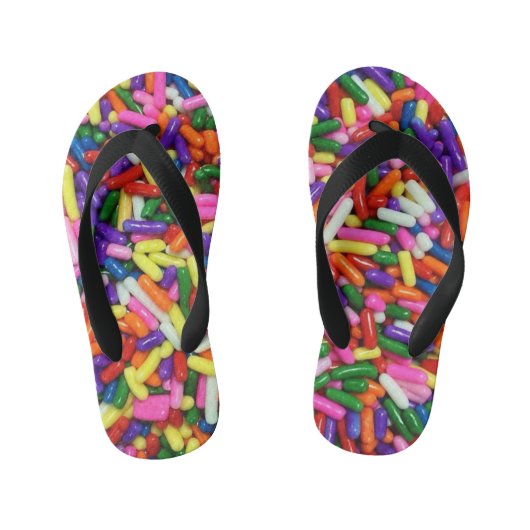 Colorful Candy Sprinkles Kinder Teenslippers (Voetbed)
